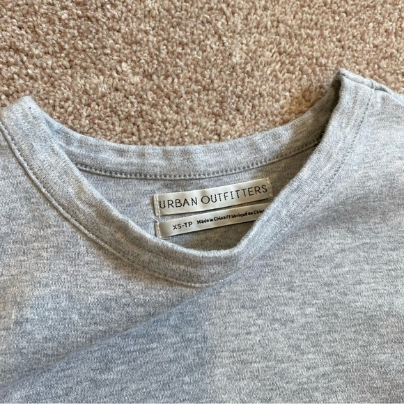 UO Light Gray Baby Tee - Picture 3 of 3